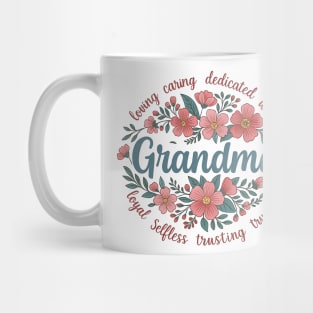 Floral Grandma Boho Style | Loving, Caring, Wise Gift for Mother’s Day Mug
